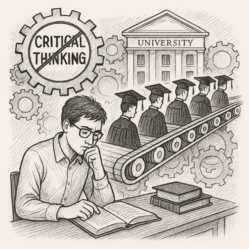Why the Neoliberal Universities Debunk Critical Thinking