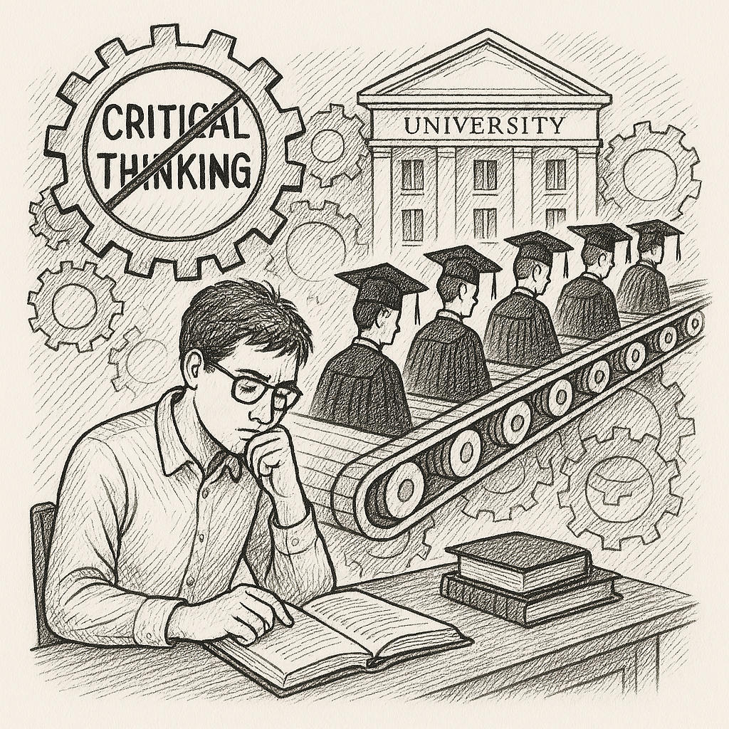 Why the Neoliberal Universities Debunk Critical Thinking